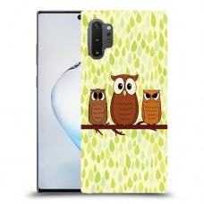 משפחת ינשוף כיסוי מגן קשיח מעוצב ל Samsung Galaxy Note10+ 5G יחידה אחת סקרין מובייל