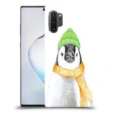 פינגווין בקור כיסוי מגן קשיח מעוצב ל Samsung Galaxy Note10+ 5G יחידה אחת סקרין מובייל