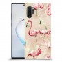 פלמינגו ורוד כיסוי מגן קשיח מעוצב ל Samsung Galaxy Note10+ 5G יחידה אחת סקרין מובייל
