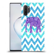אלפנט סגול כיסוי מגן קשיח מעוצב ל Samsung Galaxy Note10+ 5G יחידה אחת סקרין מובייל