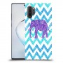 אלפנט סגול כיסוי מגן קשיח מעוצב ל Samsung Galaxy Note10+ 5G יחידה אחת סקרין מובייל
