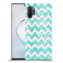 גיאומטריה טורקיז כיסוי מגן קשיח מעוצב ל Samsung Galaxy Note10+ 5G יחידה אחת סקרין מובייל