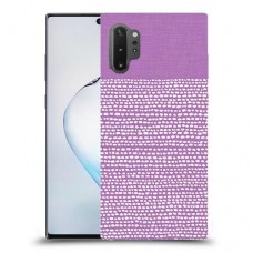 נקודות לבנות בסגול כיסוי מגן קשיח מעוצב ל Samsung Galaxy Note10+ 5G יחידה אחת סקרין מובייל