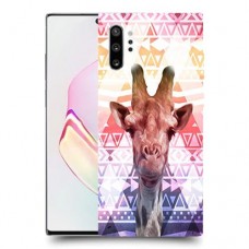 ג'ירפה נחמד כיסוי מגן קשיח מעוצב ל Samsung Galaxy Note10+ יחידה אחת סקרין מובייל