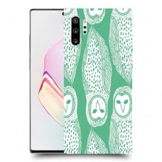 ינשופים על ירוק כיסוי מגן קשיח מעוצב ל Samsung Galaxy Note10+ יחידה אחת סקרין מובייל
