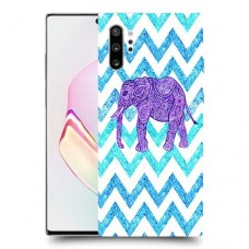 אלפנט סגול כיסוי מגן קשיח מעוצב ל Samsung Galaxy Note10+ יחידה אחת סקרין מובייל