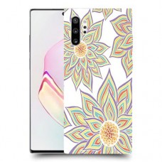 חמניות בלבן כיסוי מגן קשיח מעוצב ל Samsung Galaxy Note10+ יחידה אחת סקרין מובייל