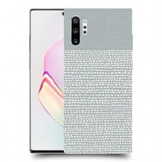 נקודות לבנות אפור כיסוי מגן קשיח מעוצב ל Samsung Galaxy Note10+ יחידה אחת סקרין מובייל