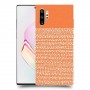 נקודות לבנות בכתום כיסוי מגן קשיח מעוצב ל Samsung Galaxy Note10+ יחידה אחת סקרין מובייל
