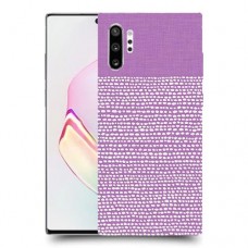 נקודות לבנות בסגול כיסוי מגן קשיח מעוצב ל Samsung Galaxy Note10+ יחידה אחת סקרין מובייל