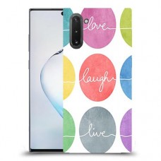 אהבה צחוק חיים כיסוי מגן קשיח מעוצב ל Samsung Galaxy Note10 יחידה אחת סקרין מובייל