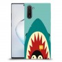 פינגווין בכריש כיסוי מגן קשיח מעוצב ל Samsung Galaxy Note10 יחידה אחת סקרין מובייל