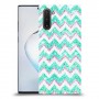 גיאומטריה טורקיז כיסוי מגן קשיח מעוצב ל Samsung Galaxy Note10 יחידה אחת סקרין מובייל