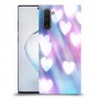 לבבות מעורפלים בכחול כיסוי מגן קשיח מעוצב ל Samsung Galaxy Note10 יחידה אחת סקרין מובייל