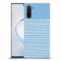 נקודות לבנות בכחול כיסוי מגן קשיח מעוצב ל Samsung Galaxy Note10 יחידה אחת סקרין מובייל
