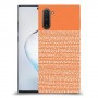 נקודות לבנות בכתום כיסוי מגן קשיח מעוצב ל Samsung Galaxy Note10 יחידה אחת סקרין מובייל
