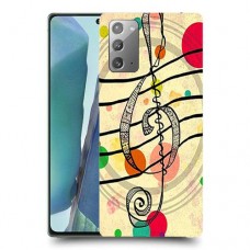 מוסיקה היא החיים שלי כיסוי מגן קשיח מעוצב ל Samsung Galaxy Note20 5G יחידה אחת סקרין מובייל