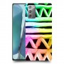 ניאון גיאומטריה כיסוי מגן קשיח מעוצב ל Samsung Galaxy Note20 5G יחידה אחת סקרין מובייל