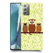 משפחת ינשוף כיסוי מגן קשיח מעוצב ל Samsung Galaxy Note20 5G יחידה אחת סקרין מובייל