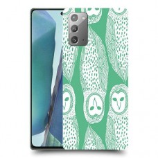 ינשופים על ירוק כיסוי מגן קשיח מעוצב ל Samsung Galaxy Note20 5G יחידה אחת סקרין מובייל