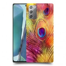 נוצת טווס כיסוי מגן קשיח מעוצב ל Samsung Galaxy Note20 5G יחידה אחת סקרין מובייל
