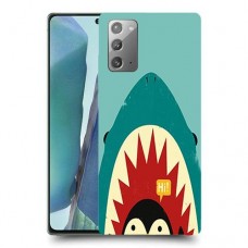 פינגווין בכריש כיסוי מגן קשיח מעוצב ל Samsung Galaxy Note20 5G יחידה אחת סקרין מובייל