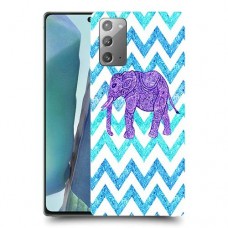 אלפנט סגול כיסוי מגן קשיח מעוצב ל Samsung Galaxy Note20 5G יחידה אחת סקרין מובייל