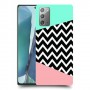 פסים במנטה ורוד כיסוי מגן קשיח מעוצב ל Samsung Galaxy Note20 5G יחידה אחת סקרין מובייל