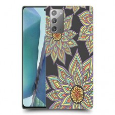 חמניות בשחור כיסוי מגן קשיח מעוצב ל Samsung Galaxy Note20 5G יחידה אחת סקרין מובייל