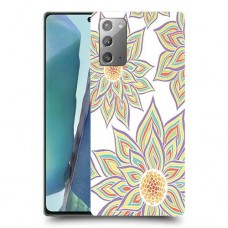 חמניות בלבן כיסוי מגן קשיח מעוצב ל Samsung Galaxy Note20 5G יחידה אחת סקרין מובייל