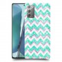 גיאומטריה טורקיז כיסוי מגן קשיח מעוצב ל Samsung Galaxy Note20 5G יחידה אחת סקרין מובייל