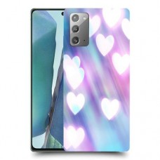 לבבות מעורפלים בכחול כיסוי מגן קשיח מעוצב ל Samsung Galaxy Note20 5G יחידה אחת סקרין מובייל