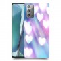 לבבות מעורפלים בכחול כיסוי מגן קשיח מעוצב ל Samsung Galaxy Note20 5G יחידה אחת סקרין מובייל