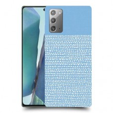 נקודות לבנות בכחול כיסוי מגן קשיח מעוצב ל Samsung Galaxy Note20 5G יחידה אחת סקרין מובייל
