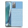 נקודות לבנות בכחול כיסוי מגן קשיח מעוצב ל Samsung Galaxy Note20 5G יחידה אחת סקרין מובייל
