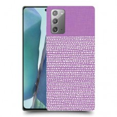 נקודות לבנות בסגול כיסוי מגן קשיח מעוצב ל Samsung Galaxy Note20 5G יחידה אחת סקרין מובייל