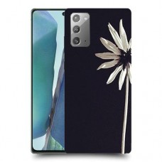 פרח לבן כיסוי מגן קשיח מעוצב ל Samsung Galaxy Note20 5G יחידה אחת סקרין מובייל