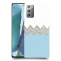 לבן כחול כיסוי מגן קשיח מעוצב ל Samsung Galaxy Note20 5G יחידה אחת סקרין מובייל