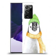 פינגווין בקור כיסוי מגן קשיח מעוצב ל Samsung Galaxy Note20 Ultra 5G יחידה אחת סקרין מובייל
