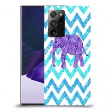 אלפנט סגול כיסוי מגן קשיח מעוצב ל Samsung Galaxy Note20 Ultra 5G יחידה אחת סקרין מובייל