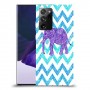 אלפנט סגול כיסוי מגן קשיח מעוצב ל Samsung Galaxy Note20 Ultra 5G יחידה אחת סקרין מובייל