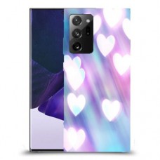 לבבות מעורפלים בכחול כיסוי מגן קשיח מעוצב ל Samsung Galaxy Note20 Ultra 5G יחידה אחת סקרין מובייל