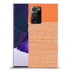 נקודות לבנות בכתום כיסוי מגן קשיח מעוצב ל Samsung Galaxy Note20 Ultra 5G יחידה אחת סקרין מובייל