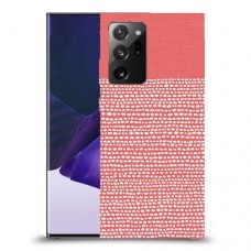 נקודות לבנות בורוד כיסוי מגן קשיח מעוצב ל Samsung Galaxy Note20 Ultra 5G יחידה אחת סקרין מובייל