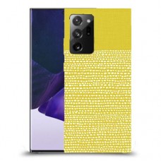 נקודות לבנות בצהוב כיסוי מגן קשיח מעוצב ל Samsung Galaxy Note20 Ultra 5G יחידה אחת סקרין מובייל