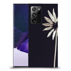 פרח לבן כיסוי מגן קשיח מעוצב ל Samsung Galaxy Note20 Ultra 5G יחידה אחת סקרין מובייל