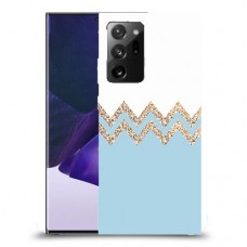 לבן כחול כיסוי מגן קשיח מעוצב ל Samsung Galaxy Note20 Ultra 5G יחידה אחת סקרין מובייל