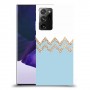 לבן כחול כיסוי מגן קשיח מעוצב ל Samsung Galaxy Note20 Ultra 5G יחידה אחת סקרין מובייל
