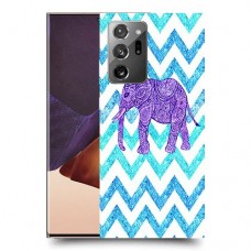 אלפנט סגול כיסוי מגן קשיח מעוצב ל Samsung Galaxy Note20 Ultra יחידה אחת סקרין מובייל