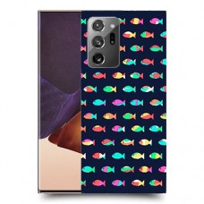 קשת בדגים כיסוי מגן קשיח מעוצב ל Samsung Galaxy Note20 Ultra יחידה אחת סקרין מובייל